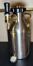 GrowlerWerks uKeg 64 Carbonated Growler  Stainless Steel Portable Mini Keg