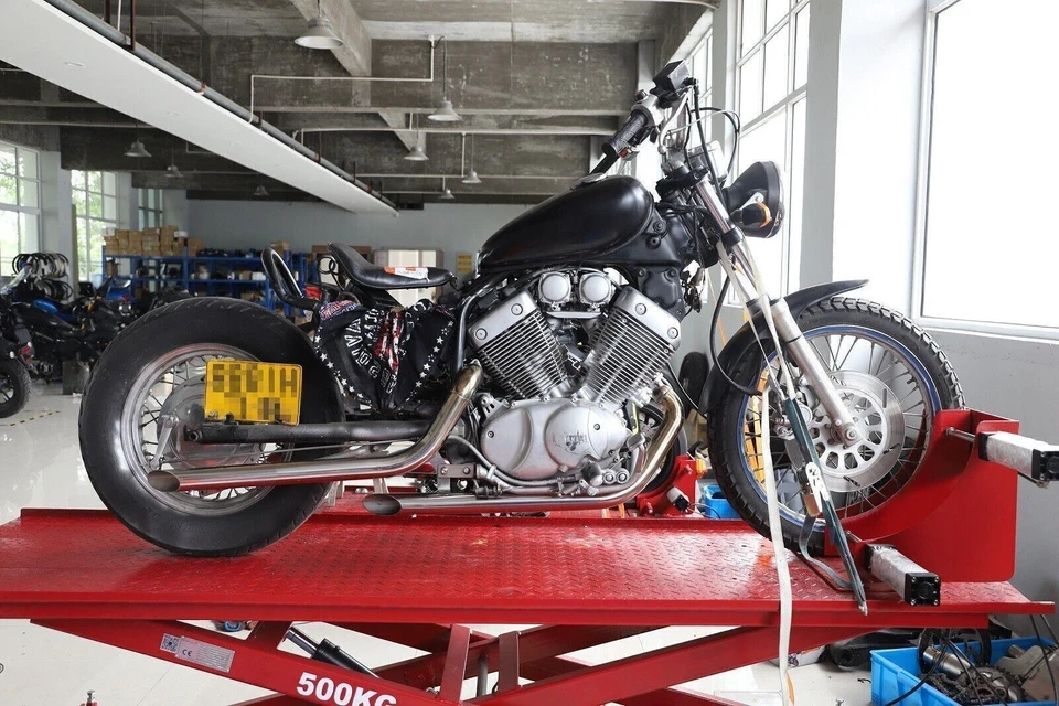 Pour Yamaha Virago Pot d'échappement Silencieux XV 535 400 1987-2004 XV535 XV400 - Photo 4/4