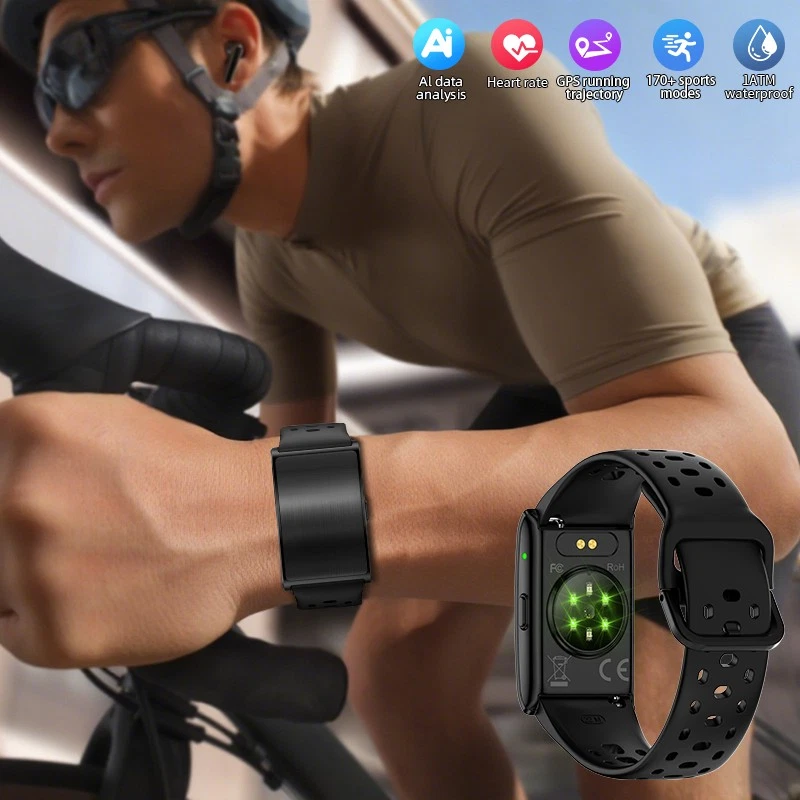 Smartwatch Herren Herzfrequen Pulsuhr Schlaf Fitness Schrittzähler Armbanduhr