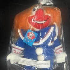 NWT Vintage 1989 Bozo The Clown Stuffed Plush Doll Sealed Toy