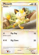 Meowth~75/123~LP~Heartgold Soulsilver~PKM on eBay
