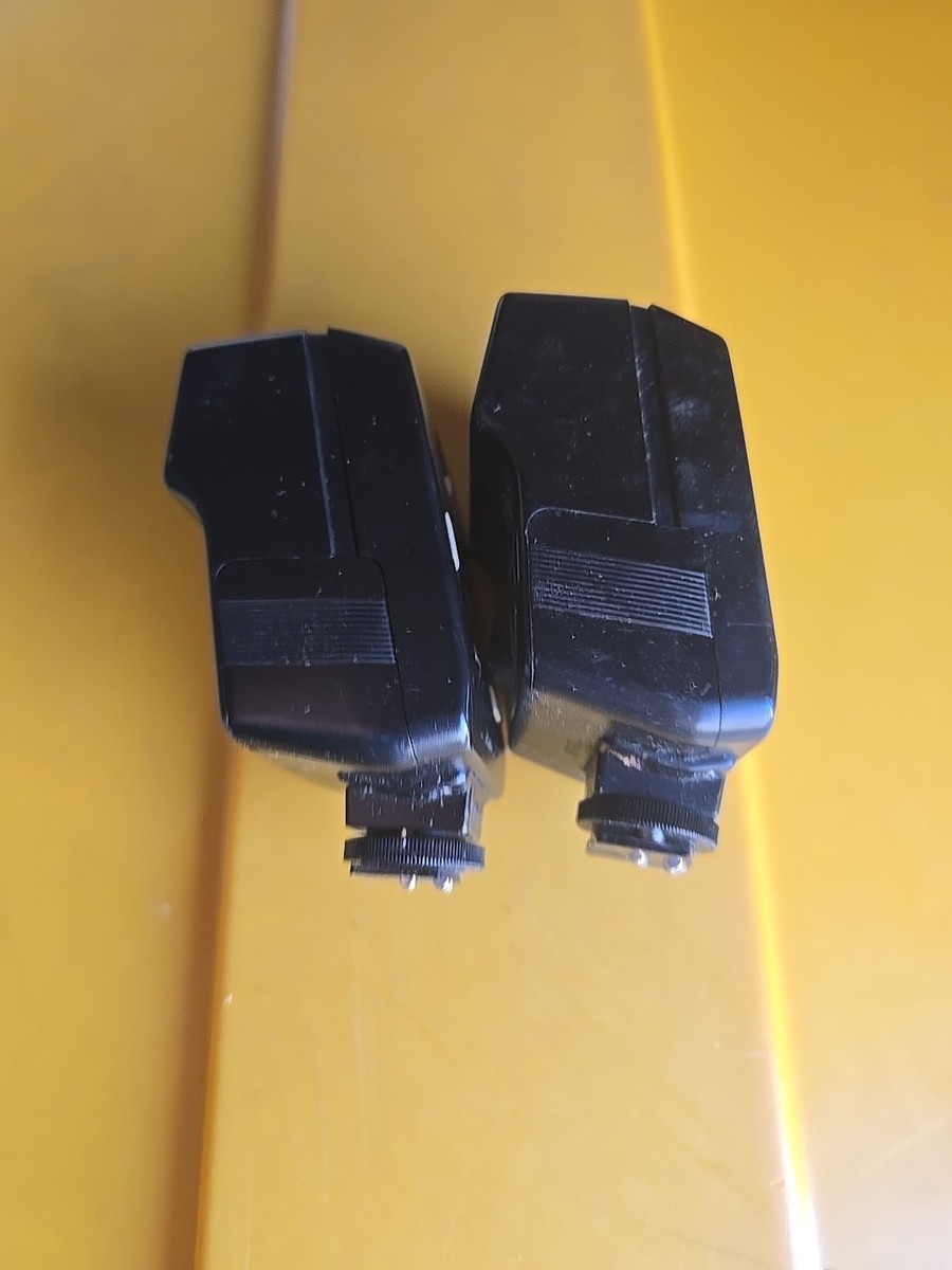 Pair Of Canon Speedlite 188A Shoe Mount Flash For Canon A-1 AE-1