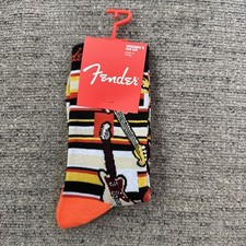 Fender Guitar Crew Socks Women’s Size 6-9.5 Shoe NEW