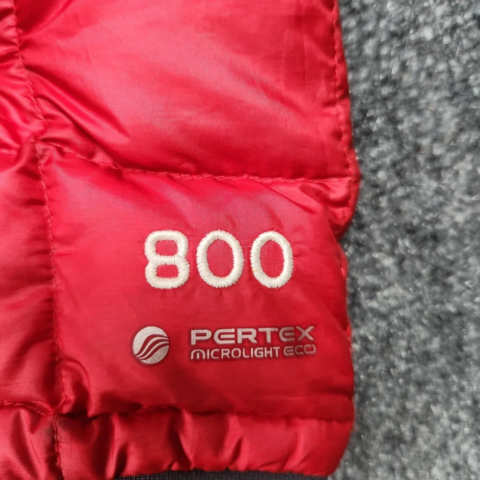 GoLite Down Jacket Mens Medium Red 800 Fill Puffer Pertex Microlight Eco - Image 2 of 4