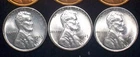 (3) 1943-P CHOICE BU LINCOLN WHEAT CENTS - STUNNING COINS - AWESOME - SEE PICS!!