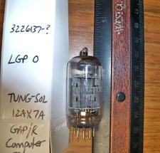 GAP/R by TUNG-SOL Long Gray Plate O Getter 12AX7A / ECC83 Tube