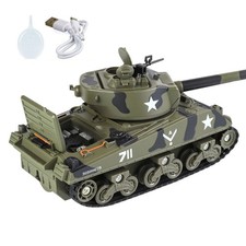 WWII USA M4 Sherman Medium Tank Diecast Atomizing 1/35 Scale Brand New Gift