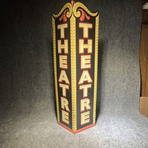 Metal Hanging Theater signas Some Flaws See Picture - Picture 2 of 9