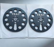 7'' Teac Black Aluminum Reel to Reel Empty Take up Reel Tape Recorders
