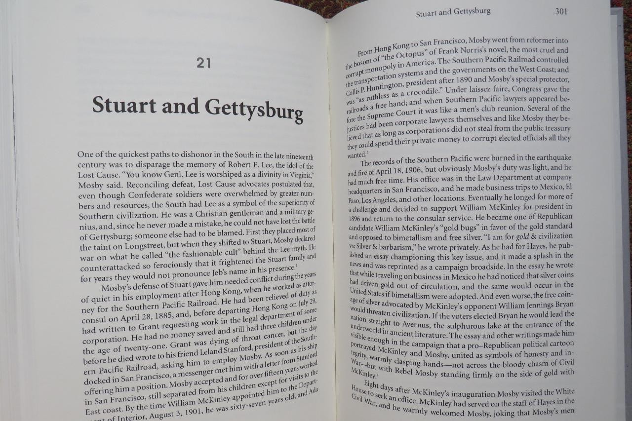 GRAY GHOST - LIFE OF COL JOHN SINGLETON MOSBY - CONFEDERATE RAIDER DJ IN BRODART