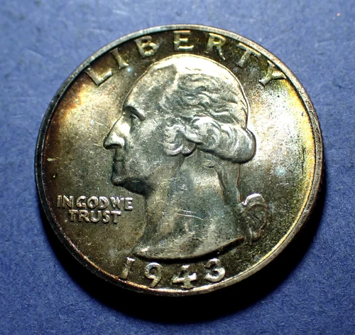 1943 Washington Quarter  Ch. BU