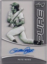 2015 Leaf Q Pure Autographs #PA-PR1 Pete Rose Autograph On Card Auto Nm-Mt+
