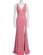 Jovani V Neck Glitter Jersey Prom Dress Size 4