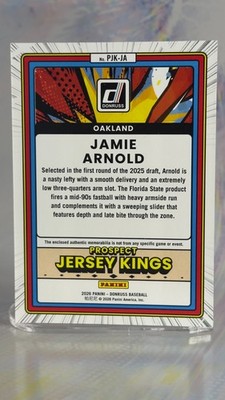 U Pick! BOGO 30% OFF! Jersey Kings JK | PROSPECT PJK 2026 Donruss Baseball MEM!