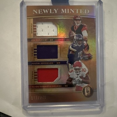 2020 Gold Standard Joe Burrow Justin Jefferson Clyde Edwards-Helaire (RC x3) 249