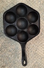 Aebleskiver Hexagon Pan Made in USA / #2 - With Ebelskiver turning Tool