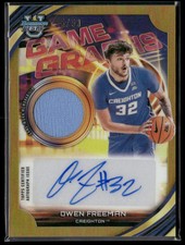 2025-26 Bowman University's Best Game Graphs Owen Freeman Gold Auto Relic 25/50