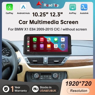 Wireless CarPlay Android Auto Touchscreen For BMW CIC X1 E84 2009-2015 +iDrive