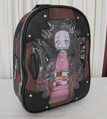 Demon Slayer Nezuko Pin Backpack Kimetsu No Yaiba Tanjiro  display picture 1