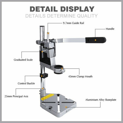 Electric Drill Bench Drill Press Stand Frame Metal Base Holder Workbench - Picture 8 of 12