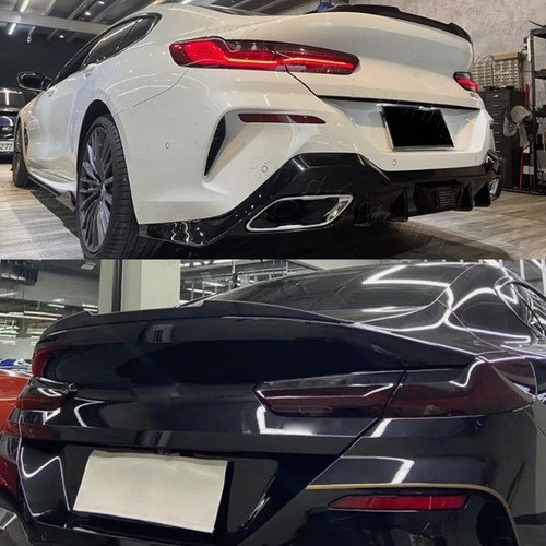 For BMW 8 Series G16 F93 M8 840i M850i Gloss Blk Rear Trunk Spoiler Tai Wing Lip - Picture 5 of 17