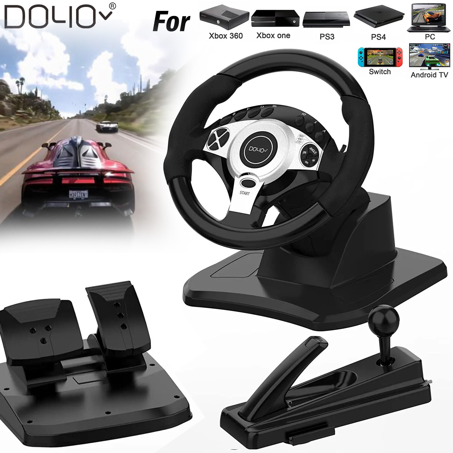 Racing game steering wheel Shifter kit for PC PS3 PS4 Xbox One Series X S Switch