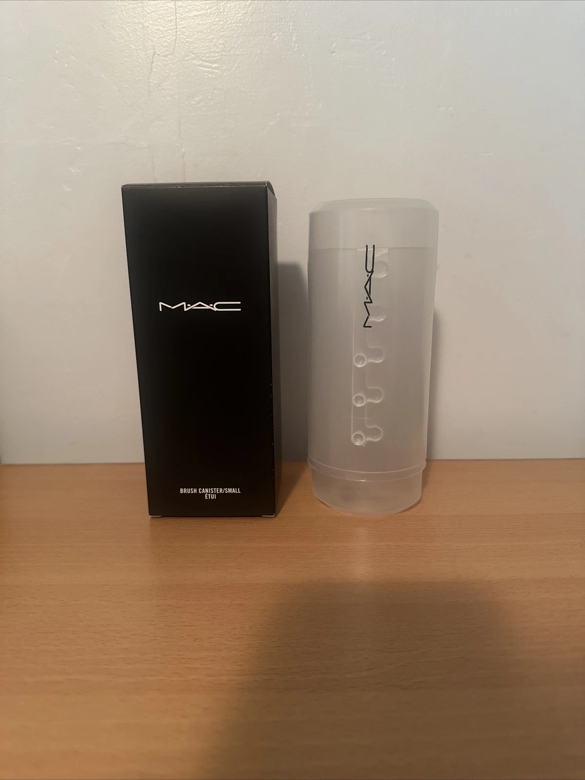 MAC Cosmetics Brush Canister Small Adjustable Makeup Brush Holder Case BNIB
