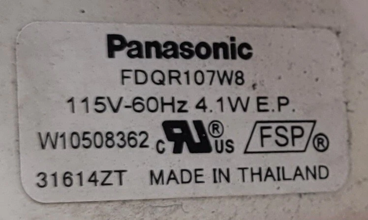Pieza de motor ventilador condensador refrigerador LG original #W10508362 FDQR107W8 Foto 3 de 4