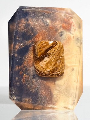 Espresso Dreams Crystal Infused Bar Soap 7.5 oz - Coffee Calcite