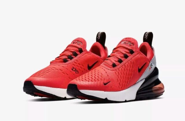 nike air max 270 sneakers in triple red