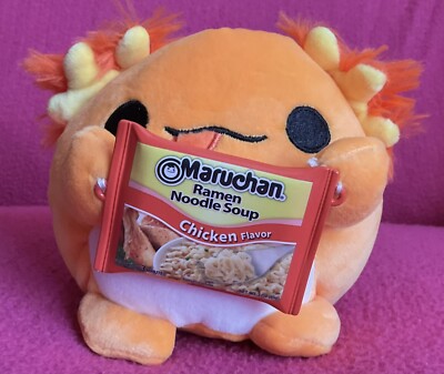 Zuru Snackles Albie Axolotl Maruchan Ramen Noodle Soup Food Soft