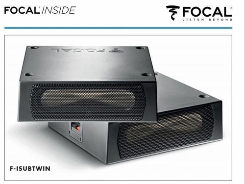 Focal ISUB TWIN Subwoofer Pair Under Seat Passive Subwoofer 2 x Bass Enclosures