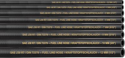 Benzinschlauch Ölschlauch Kraftstoffschlauch Dieselschlauch Meterware SAE J30 R7