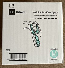 24/Box Hillrom Welch Allyn Vaginal Speculum KleenSpec Size MEDIUM, REF 59001 NEW