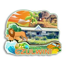 Ezulwini Eswatini Refrigerator magnet 3D travel souvenirs wood