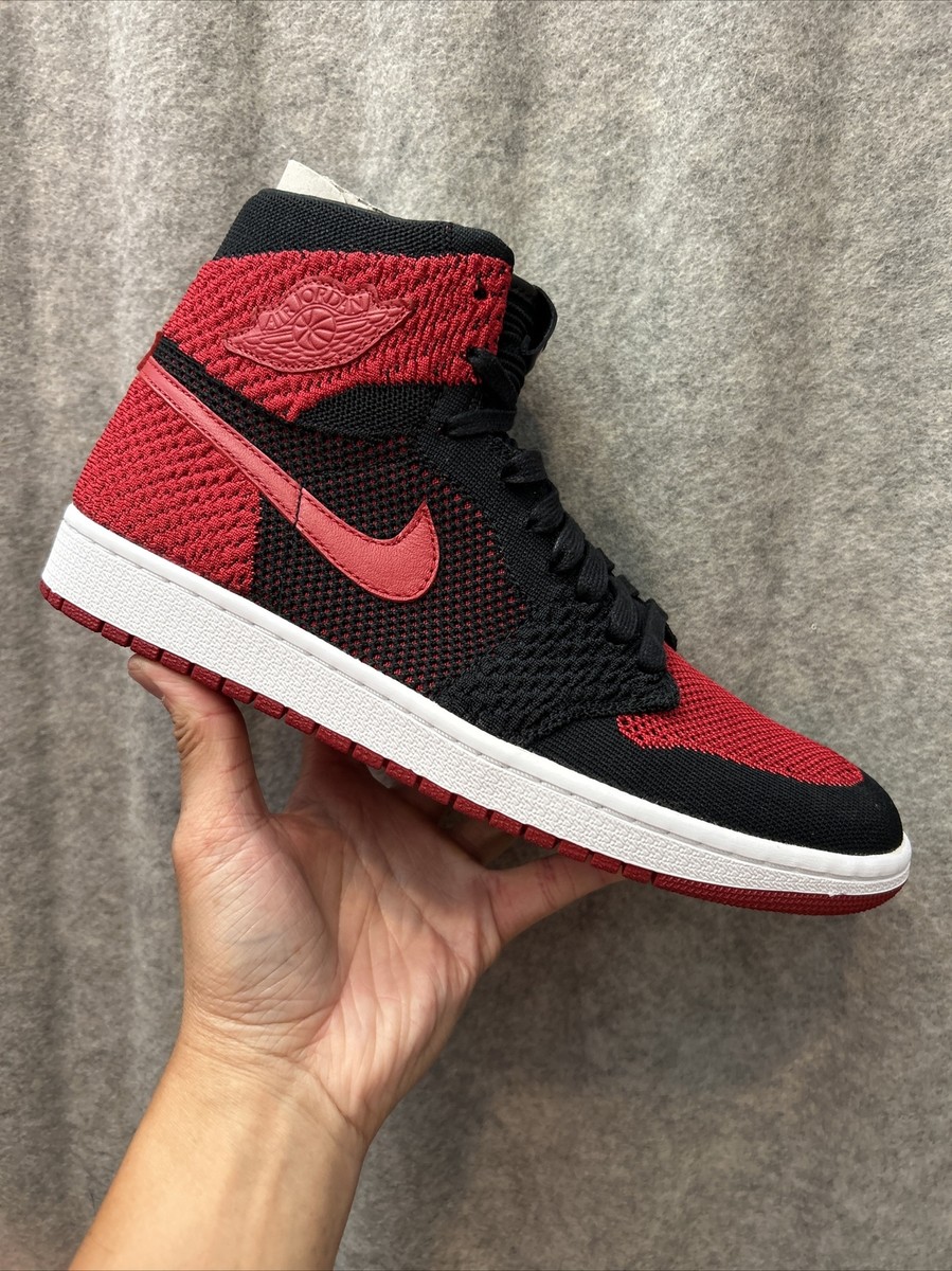 Air Jordan 1 Retro High OG Flyknit “Bred” - Men's Size 9.5 Air Jordan 1 Retro High OG Flyknit “Bred” - Men's Size 9.5