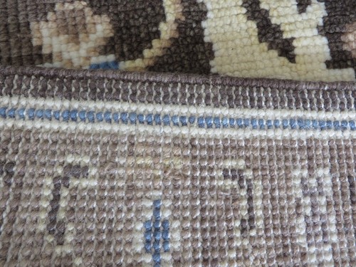3'1 x 8'1 Runner Hand Knotted Chocolate Brown Modern Oushak Oriental Rug G13097 - Picture 12 of 12