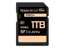 Team 1TB PRO SDXC U3 V30 A2 4K SD Card Model TPPSDX1TIA2V3001