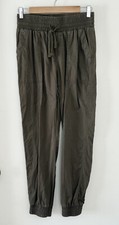 A New Day XS Women's Olive Green High Rise Jogger S Pants Capsule Casual