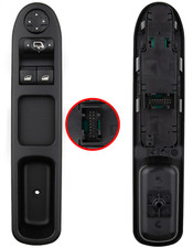 Control button switch window regulator driver side -> Peugeot 207 13-pin