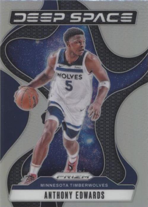 2024-25 Panini Prizm - Deep Space Anthony Edwards #3 Silver Prizm