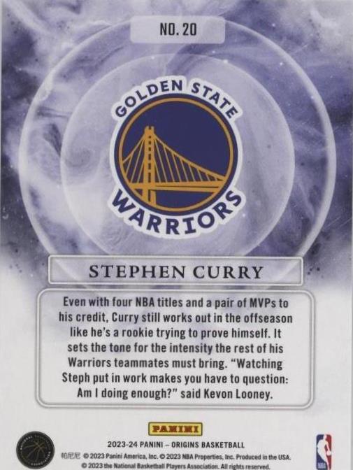 2023-24 Panini Origins - Stephen Curry #20 for sale | eBay