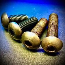 Image of 1/4" BSF Socket Screw Button High Tensile 10.9 Self-Colour