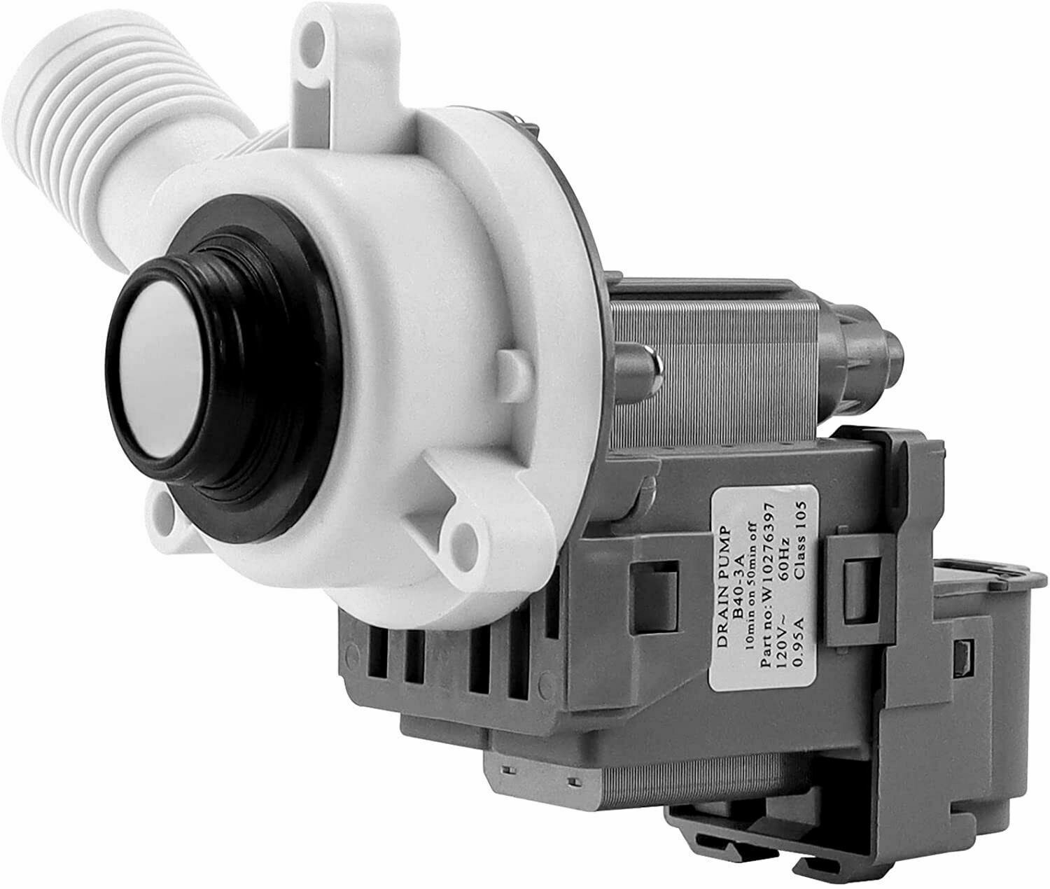 Washer Drain Pump Motor for Whirlpool WTW4950XW0 WTW5610XW2 WTW5640XW2