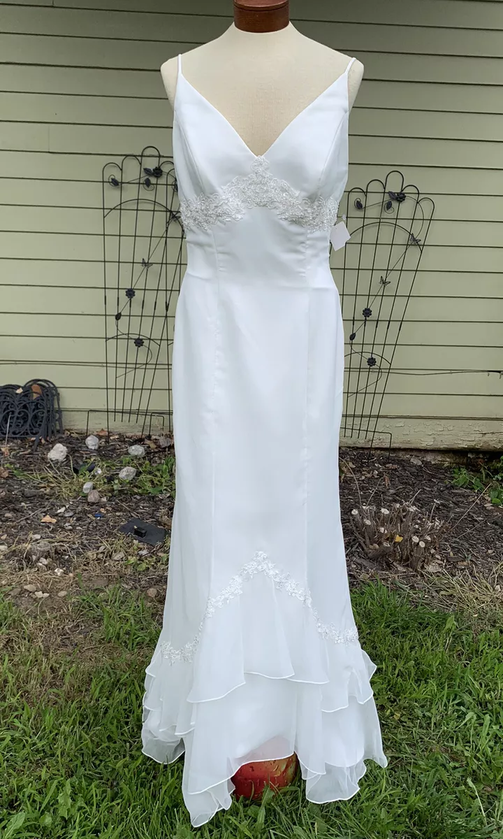 Wedding Dress Eden Bridals Size 10 Vintage Style Beach Wedding