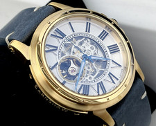 OROLOGIO THOMAS EARNSHAW ES-8243-03 DA UOMO ORO COMETA QUADRANTE SCHELETRO AUTOMATICO *NUOVO CON SCATOLA*