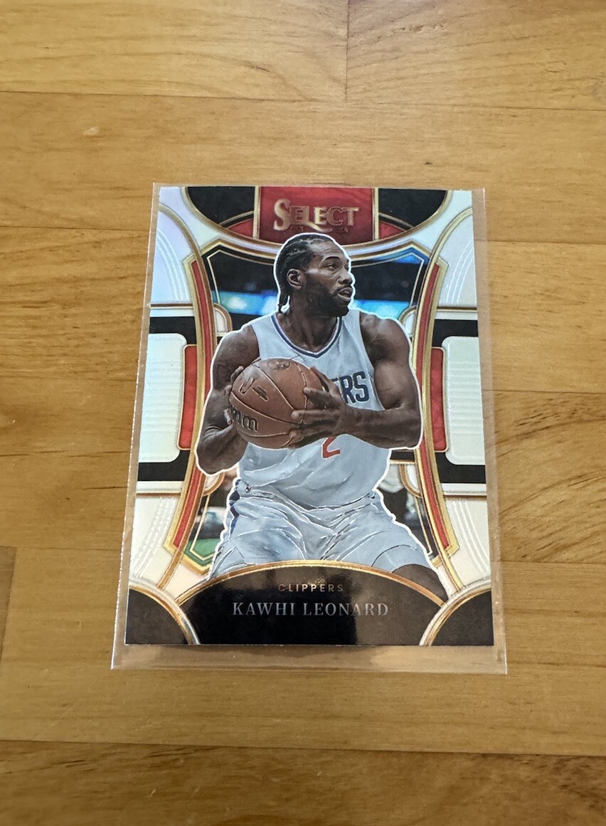 2023-24 Panini Select Kawhi Leonard Silver Prizm Mezzanine + Base