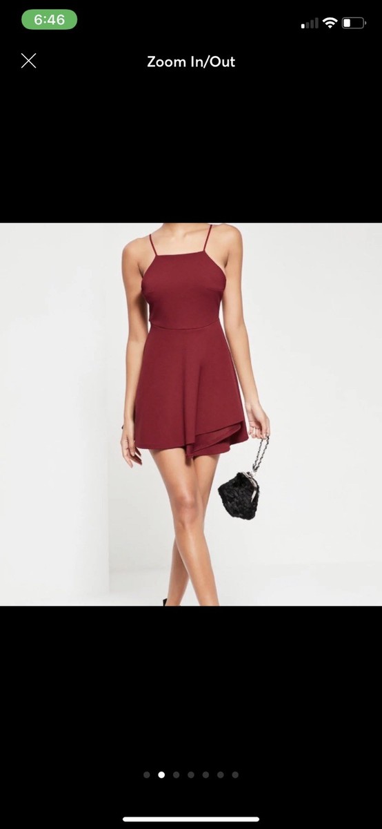 missguided burgundy dress V Neck Short Backless Burgundy Prom Dresses, Wine Red Short Formal Hom   Eip Collection