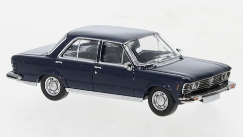 Premium Classixxs 1/87 Fiat 130 Dunkelblau Statisches Modell Diecast-image