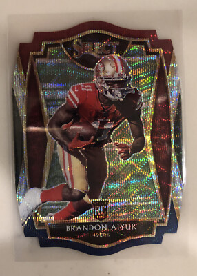 Brandon Aiyuk 2020 Panini Select Die-Cut Tri-Color Prizm Premier Level RC #166